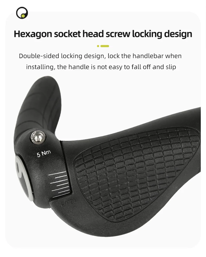 ERGON MTB-Griffe GP1 GP3 GP5 Ergonomie Gummi stoßfest rutschfestes Schloss Fahrradgriffe Mountainbike-Griffe Fahrradlenker – Detail 8