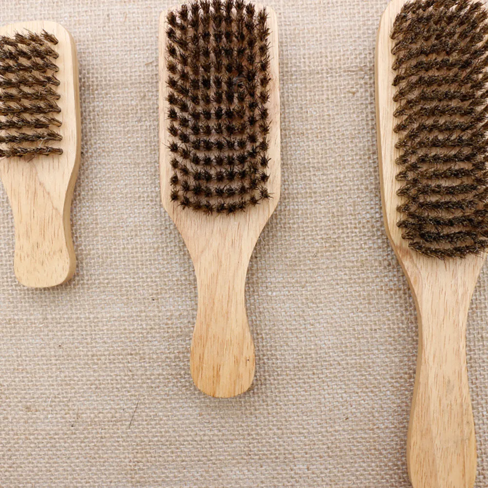 Beard Brush for Men Premium Wood Handle Soft Bristles Portable Compact Design Professional Styling Groomer Ideal Gift Choice