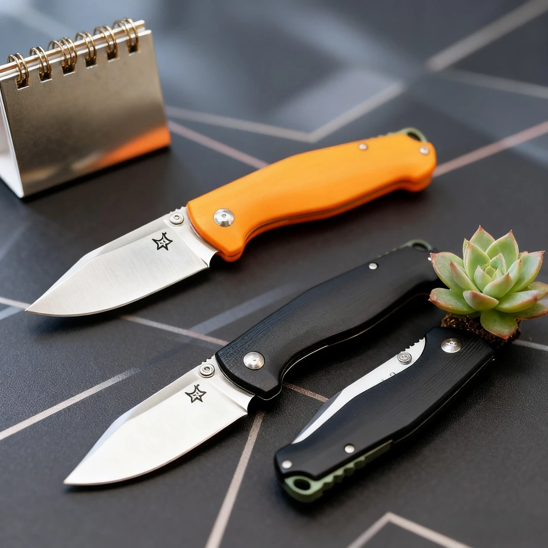 

G10 Handle small folding knife, convenient express box opening knife, camping and fishing line cutting knife, sharp fruit knife