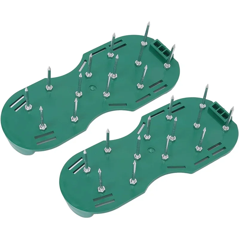 Lawn Aerator Spikes Shoes Aerator Spiked Sandals With Adjustable Straps Universal Size For Boots Grass Cultivator Loosen Soil