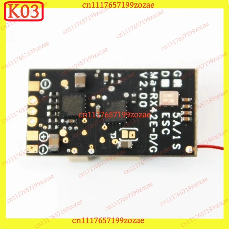 k3 MA-RX42E-D DSMX/DSM2 Micro Receiver 1S 5A Brushless ESC, Compatible for Micro RC Airplanes Auto Parts