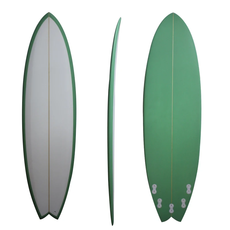 High Quality Customized PU Fish Tail Surfboard for Surfing