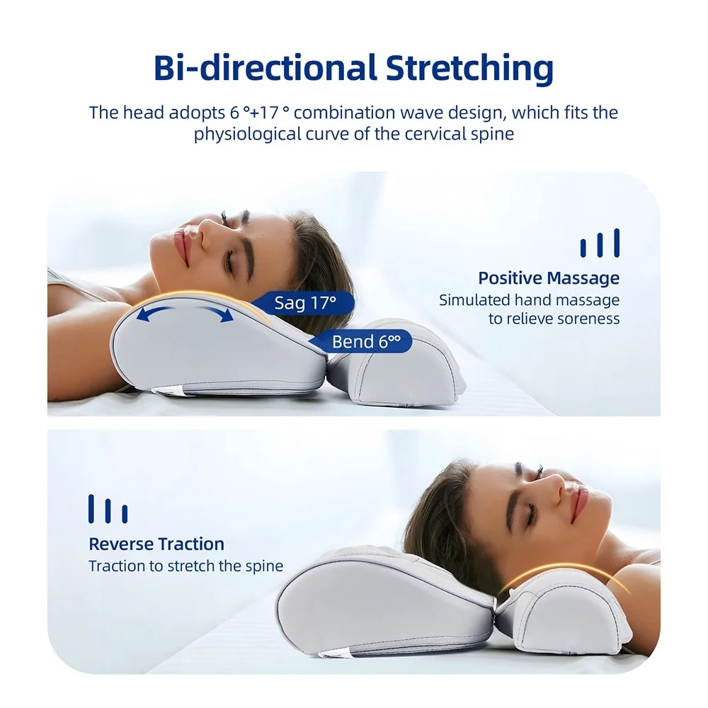 2 IN 1 Electric Neck And Back Massage Pillow Lumbar Massager Waist Kneading Massage Cushion Shiatsu Head Shoulder masajeador