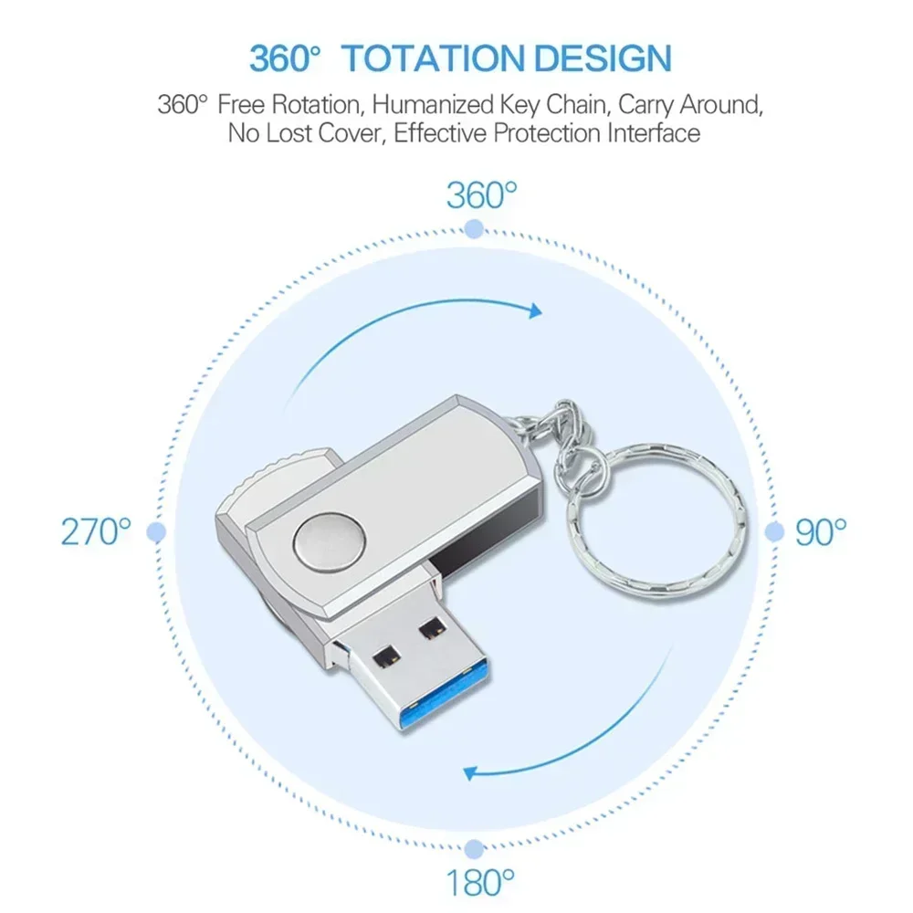 2024 novo usb 3.0 128tb de alta velocidade pendrive 64tb metal cle usb flash drive 32tb 16tb portátil ssd memoria usb pen drive