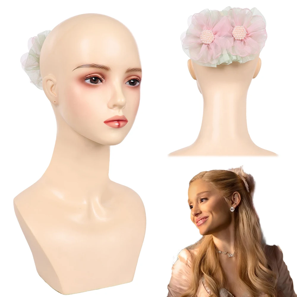 Fantasia Wicked 2 Glinda flor Clip de pelo Cosplay 2025 película Disfraz accesorios para el cabello mujeres Halloween carnaval Prop