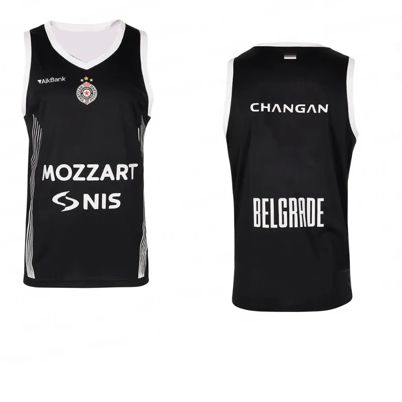 

2025 Serbian Basketball League Men's Basketball Shirt PARTIZAN MOZZART BET BEOGRAD Kit Basketball Shirt Vest Set T-shirt