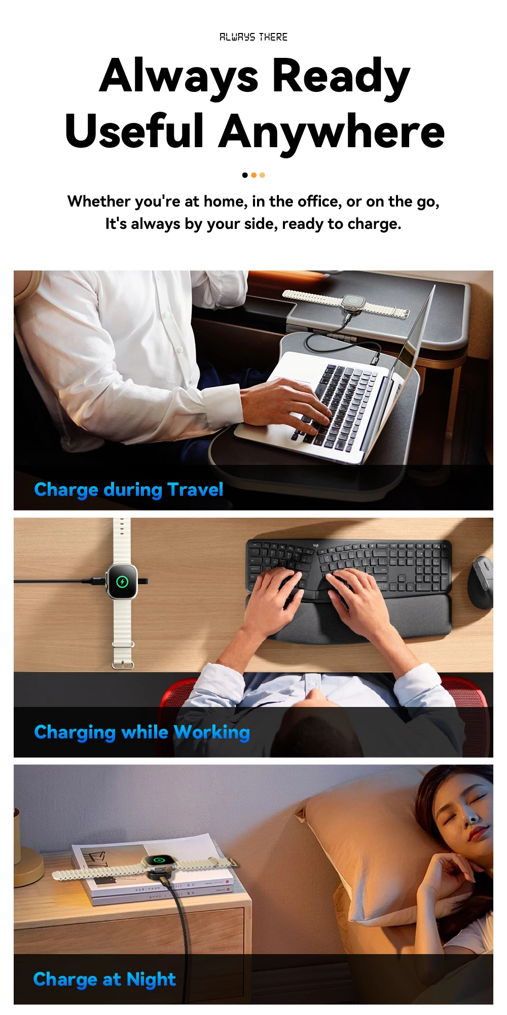 Essager Magnetic Wireless Charger for Apple Watch 8 7 6 5 4 3 2 SE Portable USB Type C Magnetic Fast Charger for iWatch Ultra