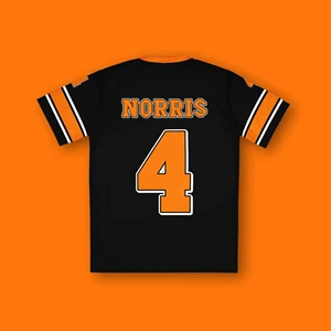 Erkek-kadın-yeni-lando norris mclaren f1 gömlek, futbol, formula bir t-shirt v yaka, nefes alabilen, çabuk kuruyan kısa kollu tişört Gömlek fabrikasının ilk 10 satışı-no. 1