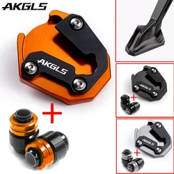 For KTM 1290 SUPER ADVENTURE S 1290 SAS 2021-2023 2024 Motorcycle Accessories Valve Caps Kickstand Foot Pad Side Stand Extensio