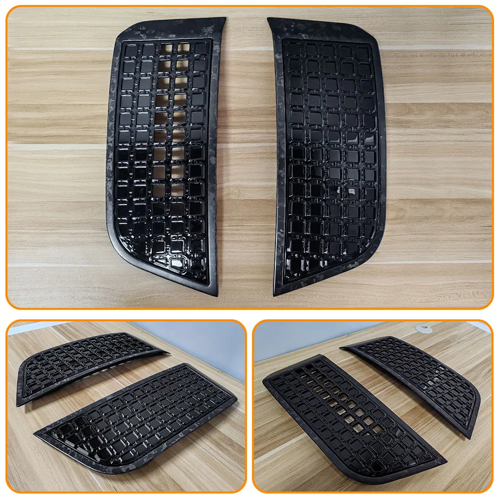 Auto Ricambi Tuning Parafango D'aria Prese d'aria laterali Porta in fibra di carbonio Sfiato laterale Griglia a rete per Land Rover Defender 90 110 2020-2024