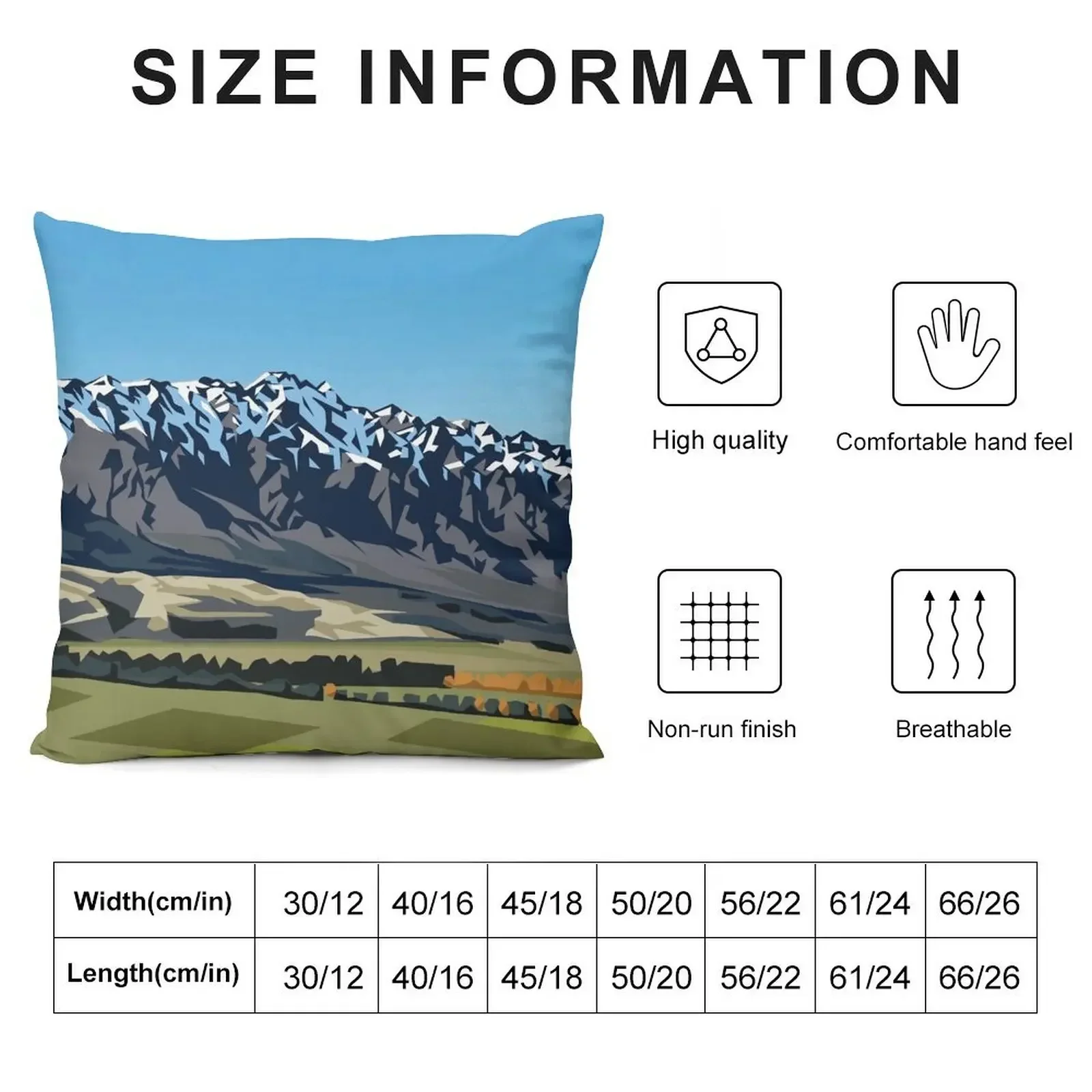 The Remarkables/Kawarau mountain range Throw Pillow Christmas Throw Pillows Covers autumn decoration Throw Pillow Covers pillow