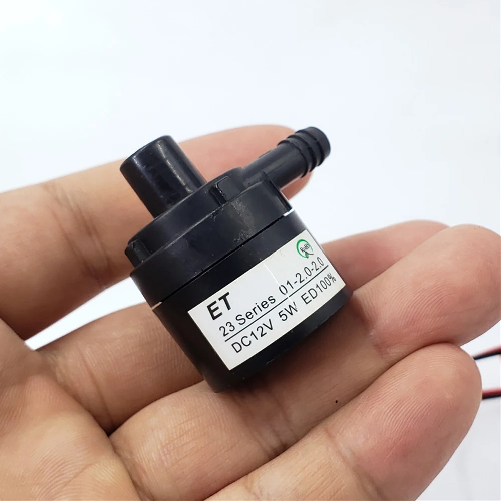 

Mini Silent Submersible Pump DC 7.4V-12V Large Flow Brushless Water Pump 1.4L/Min Small Impeller Pump for Water Cooling System