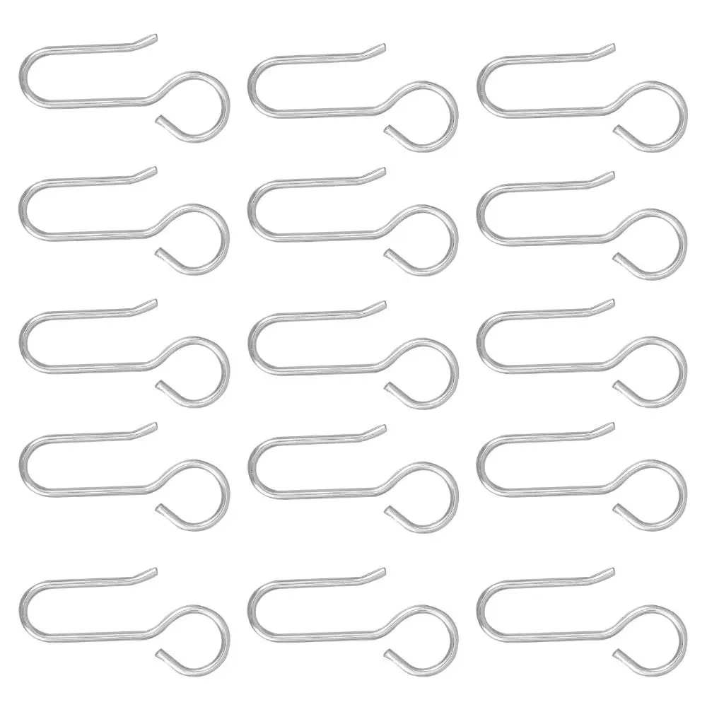20Pcs S Shaped Curtain Track Hooks Metal Drape Ceiling Drapery Hook Pin Pinch Pleat Hook Decoration Hooks Shower Curtain Hanger view 5