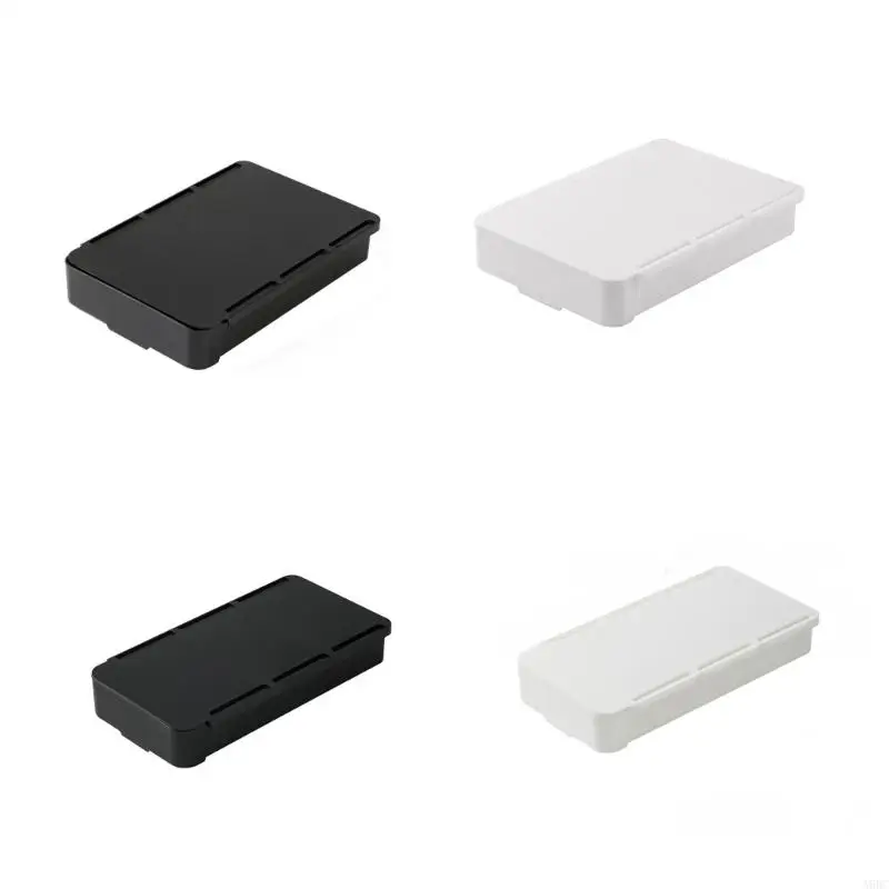 A9BC Under Desk Drawer Set Convenient Storage Box Adhesive Drawers Undermount Sliding Drawers for Offices and Schools