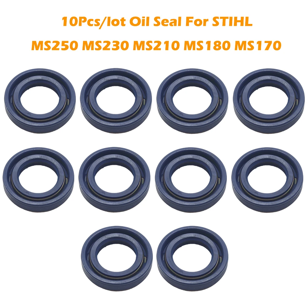 10Pcs/lot Oil Seal Kit for STIHL MS180 MS170 MS250 MS230 MS210 017 018 021 023 025 Chainsaw Parts # 9638 003 1581