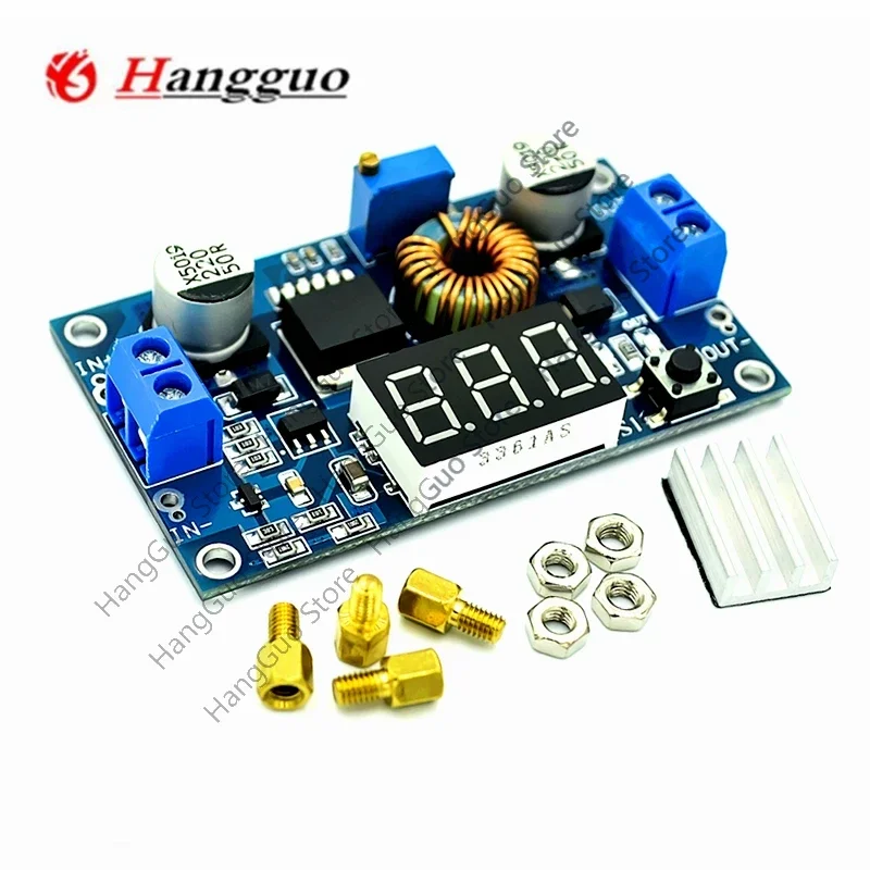 

5PCS/Lot Brand new original 5A High power 75W DC-DC adjustableStep-downVoltage Regulator Power Module withLEDVoltmeterDisplay