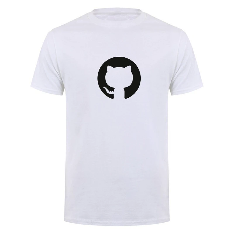 Github T Shirt Summer Men Funny Cotton Short Sleeve Programming Developer Programmer T-shirts Boyfriend Gift Tops Tee LH-149