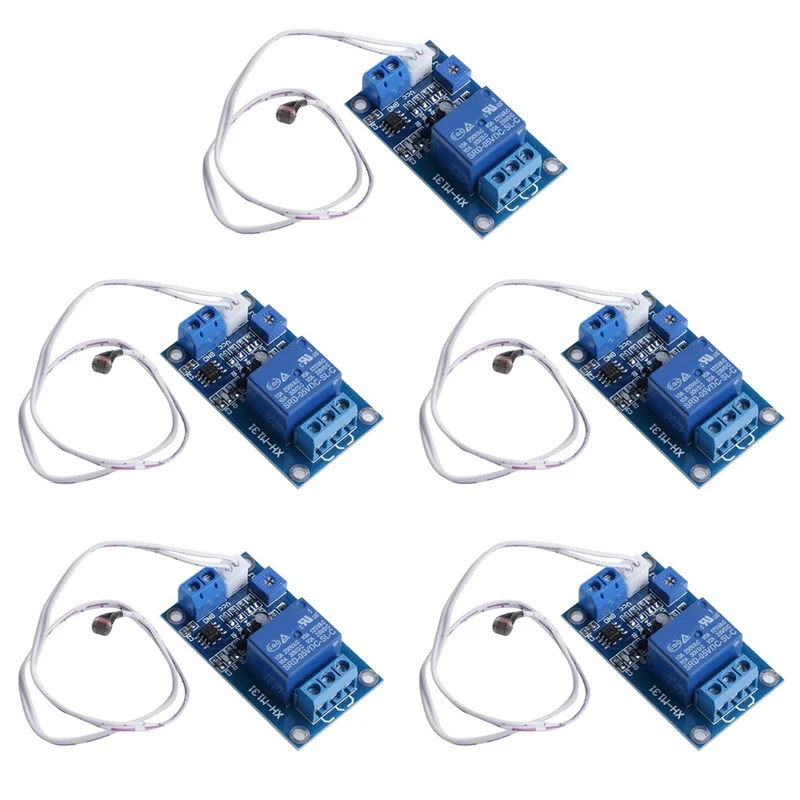5X 12V Light Control Switch Photoresistor Relay Module Detection Sensor XH-M131-AB01