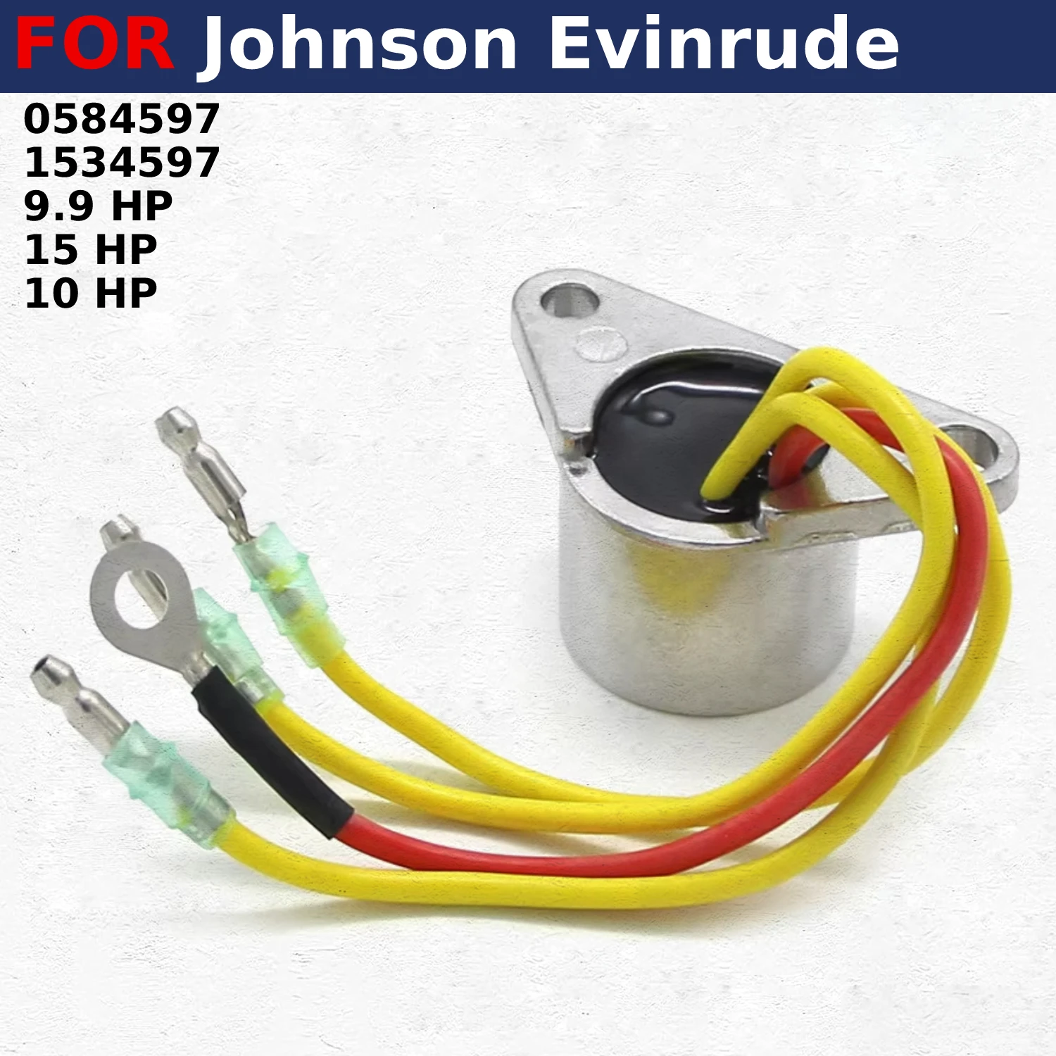 

Motorcycle Rectifier Voltage Regulator For Johnson Evinrude 9.9 1993 1994 1995-1999 15 1993-2001 10 2000-2001 HP 1534597 0584597