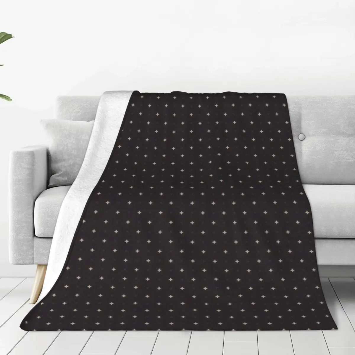 

Black Pattern II blankets Warm Flange blankets Soft and comfortable blanket picnic blanket birthday gift