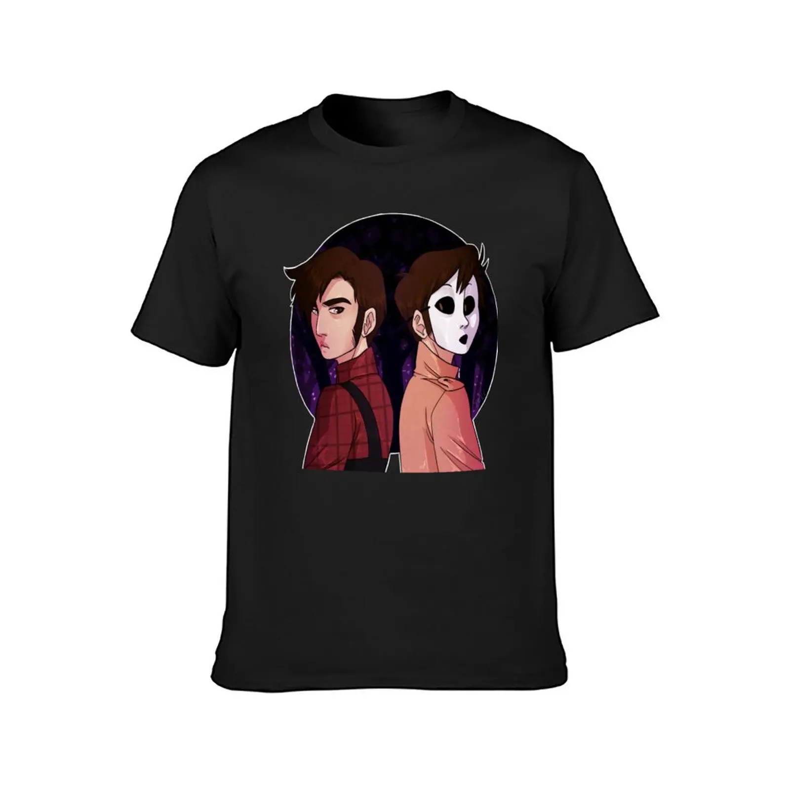 tim wright/masky T-Shirt korean fashion Short sleeve tee anime graphics t shirts men