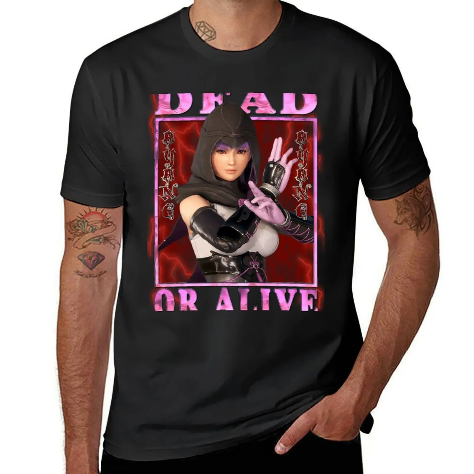 Dead or Alive 6 - kunoichi Ayane DOA/DOA6 T-Shirt oversized boys animal print T-shirts for men cotton