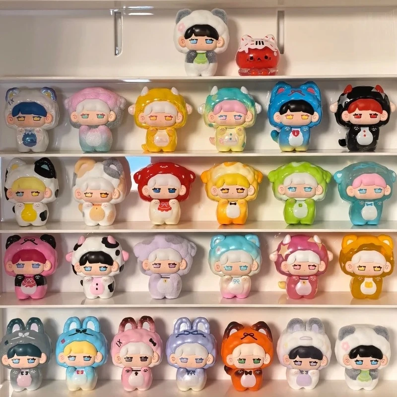 الفراولة موسيتا ميكا بيجامة سلسلة الحفلات صندوق أعمى حقيقي لطيف ميكا زخرفة العصرية اللعب صندوق غامض عيد الميلاد مفاجأة هدية #5