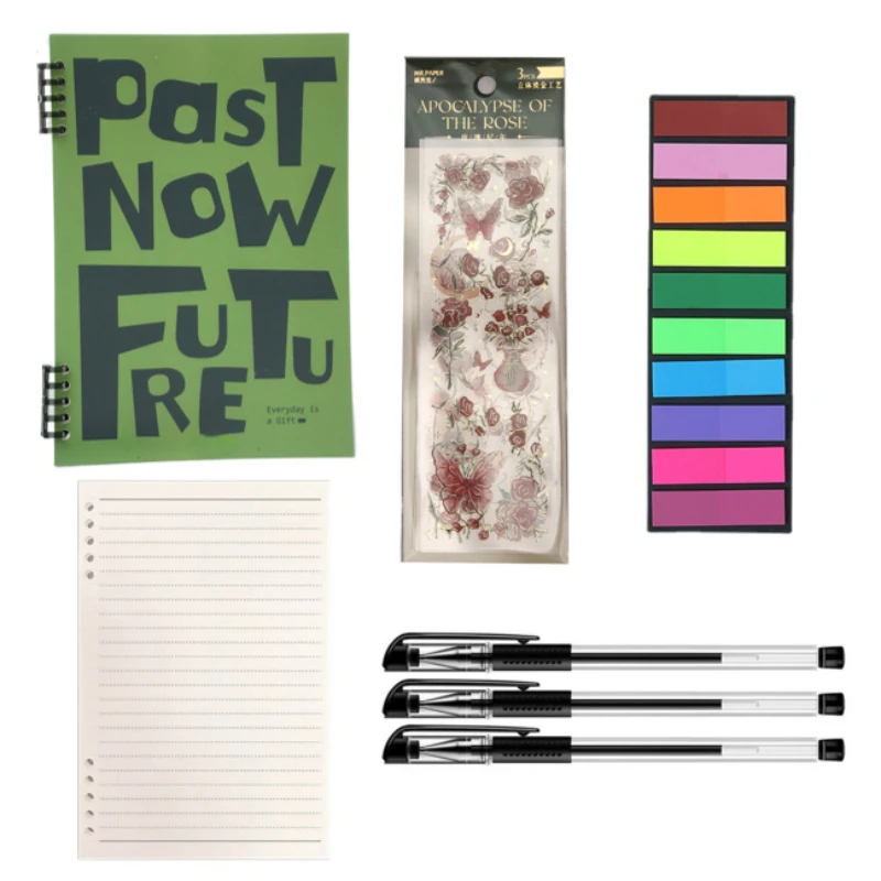 

A5/B5 Creative School Stationery Notebook with Detachable Pages for Trendy Handwritten Notes and Learning A5/B5 Binder