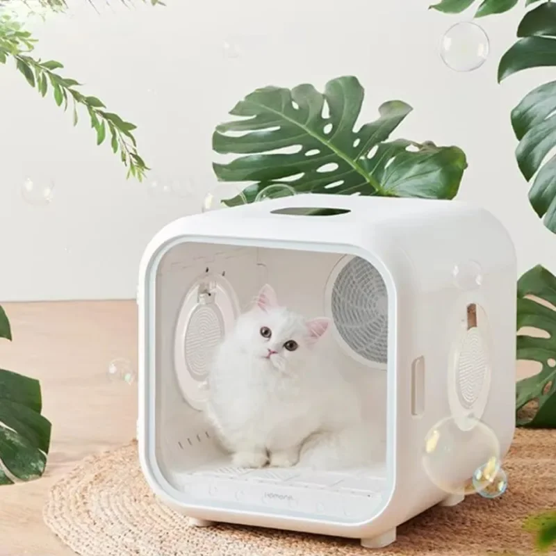 Pet Smart Drying Box Cat Transparent Drying Box Houseuse Noise Reduction Pulley Fully Automatic Cat and Dog Universal