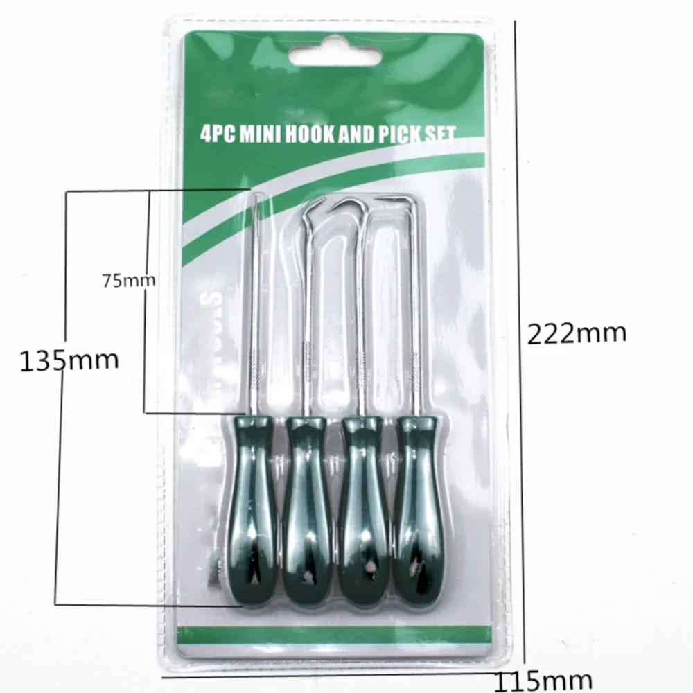 4Pcs Oil Seal Screwdrivers Set Car Auto Vehicle Pick Hooks For Garages General-Plumbers Mechanics Workshop Car Tools 135mm Amagi