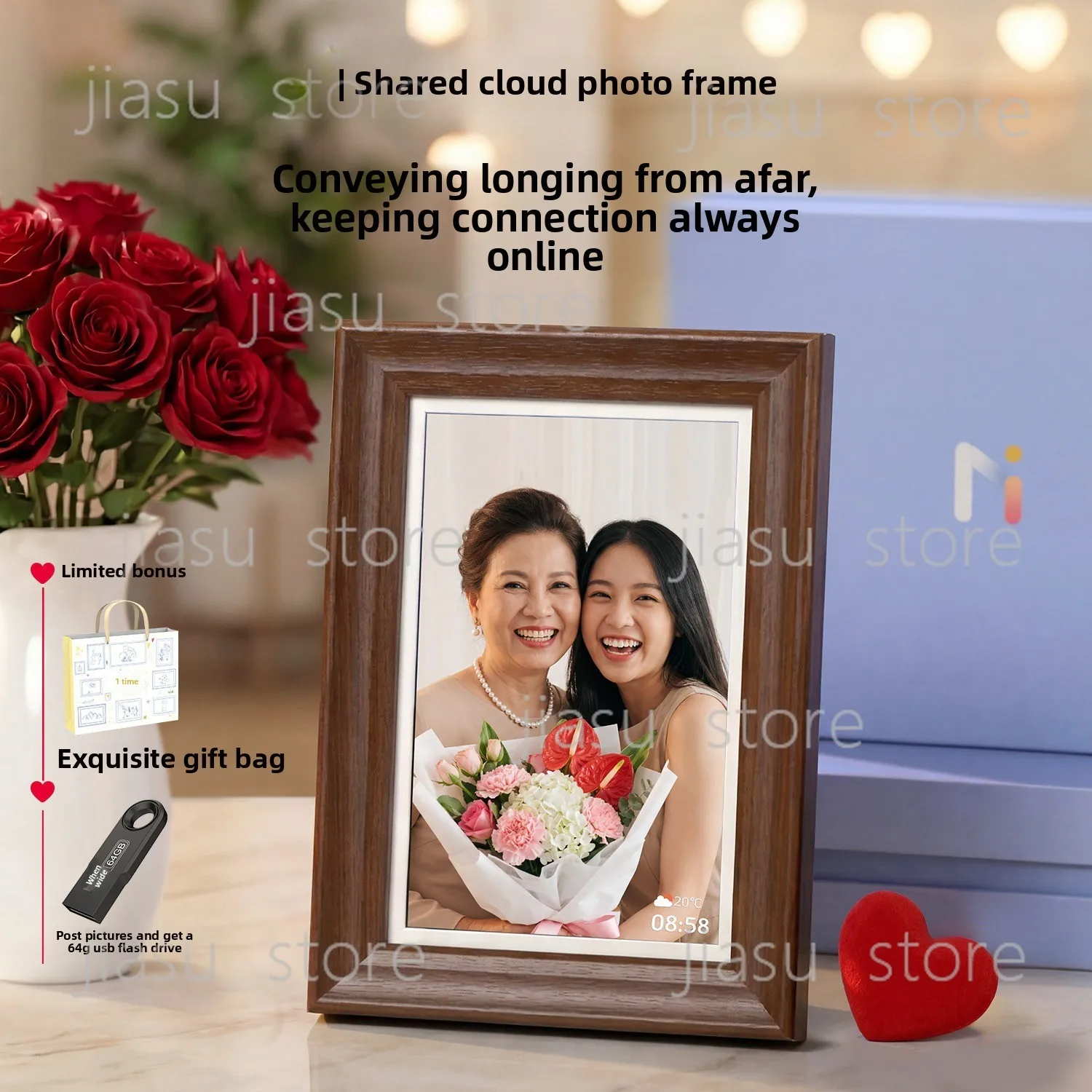 

Digital electronic photo frame smart album player