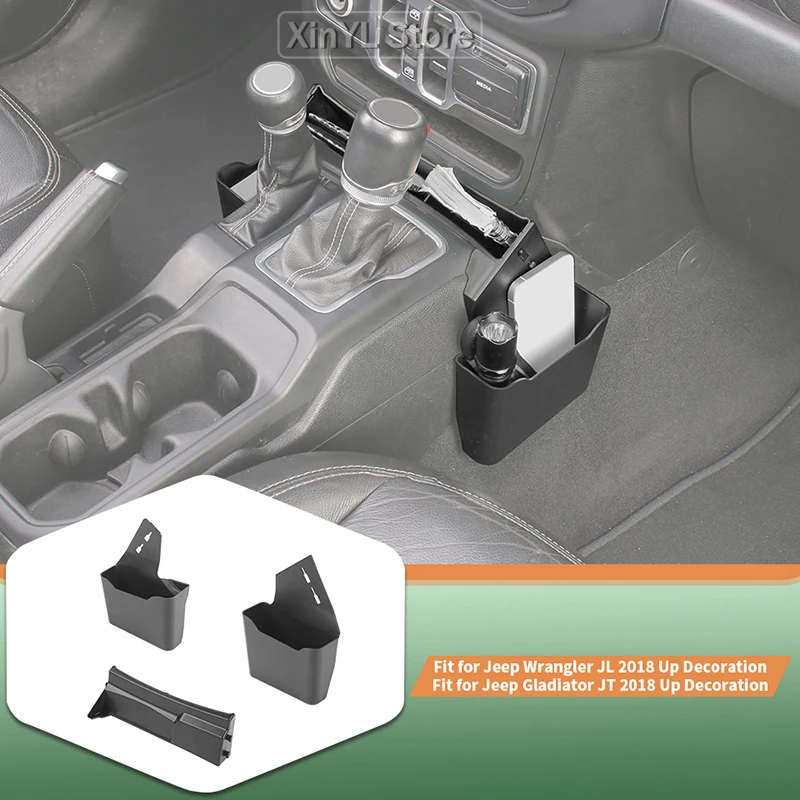 

Center Console Armrest Storage Box Gear Shift Organizer Tray Car Inner Accessory for Jeep Wrangler JL JT Gladiator 2018 Up