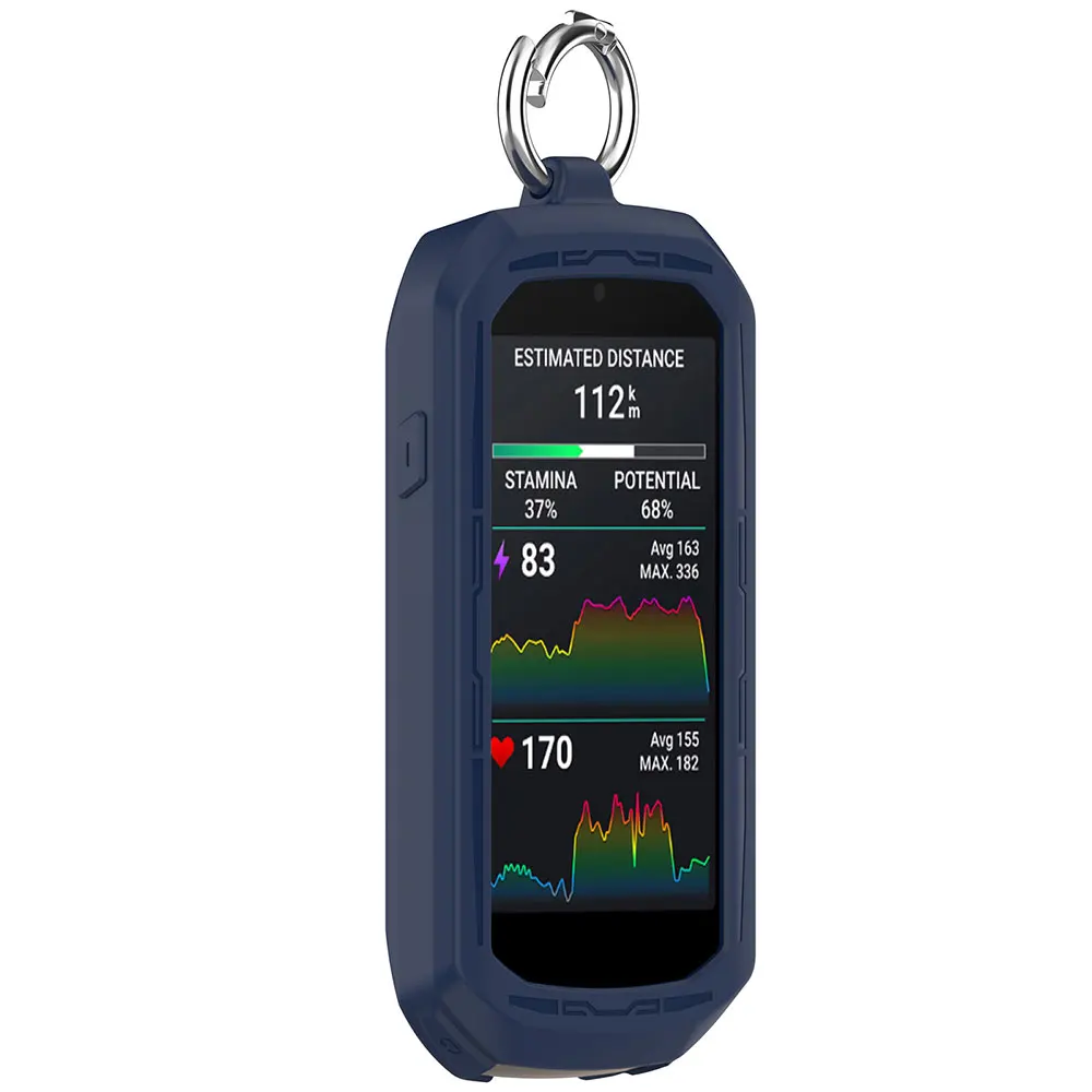 Silicone Case + Films for Garmin Edge 1050 Accessories Screen Protector Film & Soft Protective Full Case Cover
