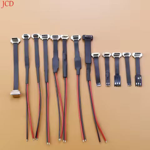 2/4/8/10PCS USB C FPC Flexible Cable 2pin 3pin R1 Type-C Wireless Charging For Android Apple Decryption Plus Welding Wire