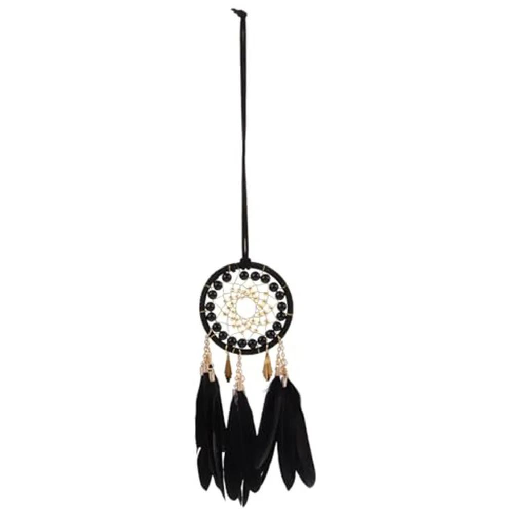 Boho For Dream Catcher Pendant with Tassel and Feather for Car Rearview Mirror Hanging and Interior Decoration
