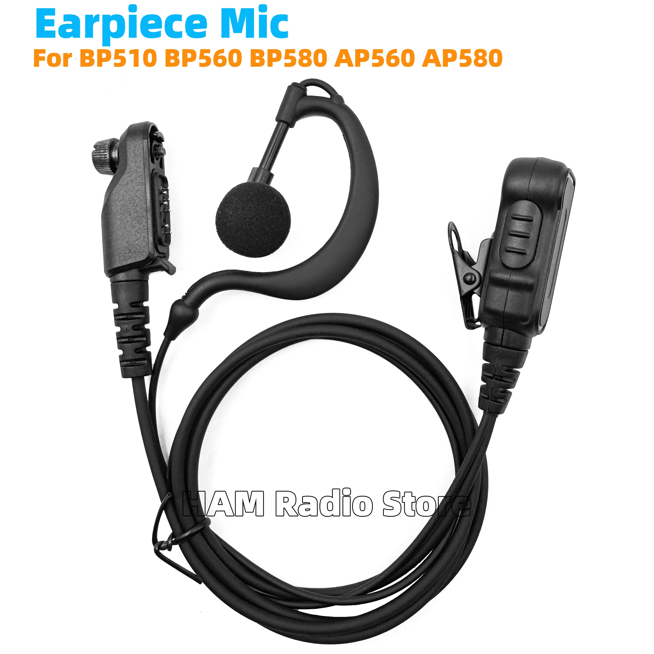 

Наушник для рации с микрофоном PTT для радиоприемников Hytera AP512 AP515 AP516 AP562 AP566 BP565 BP566 BP568 BP515 BP512 BP516 BP518