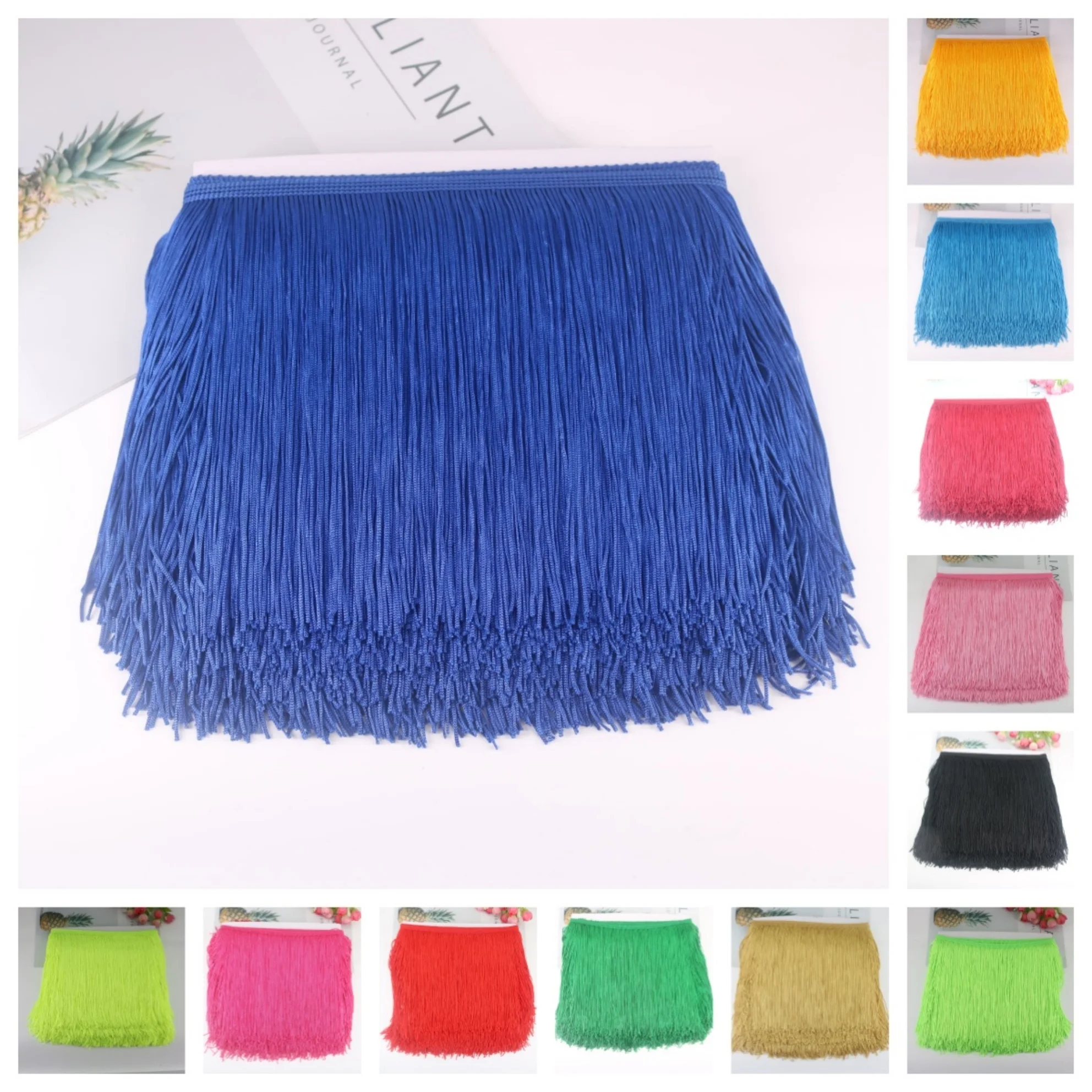 

10 Yards Tassel Fringe Trim Lace for Sewing Accessories 19cm width Tassels Latin dance Clothes Fringes DIY Apparel Arts Crafts