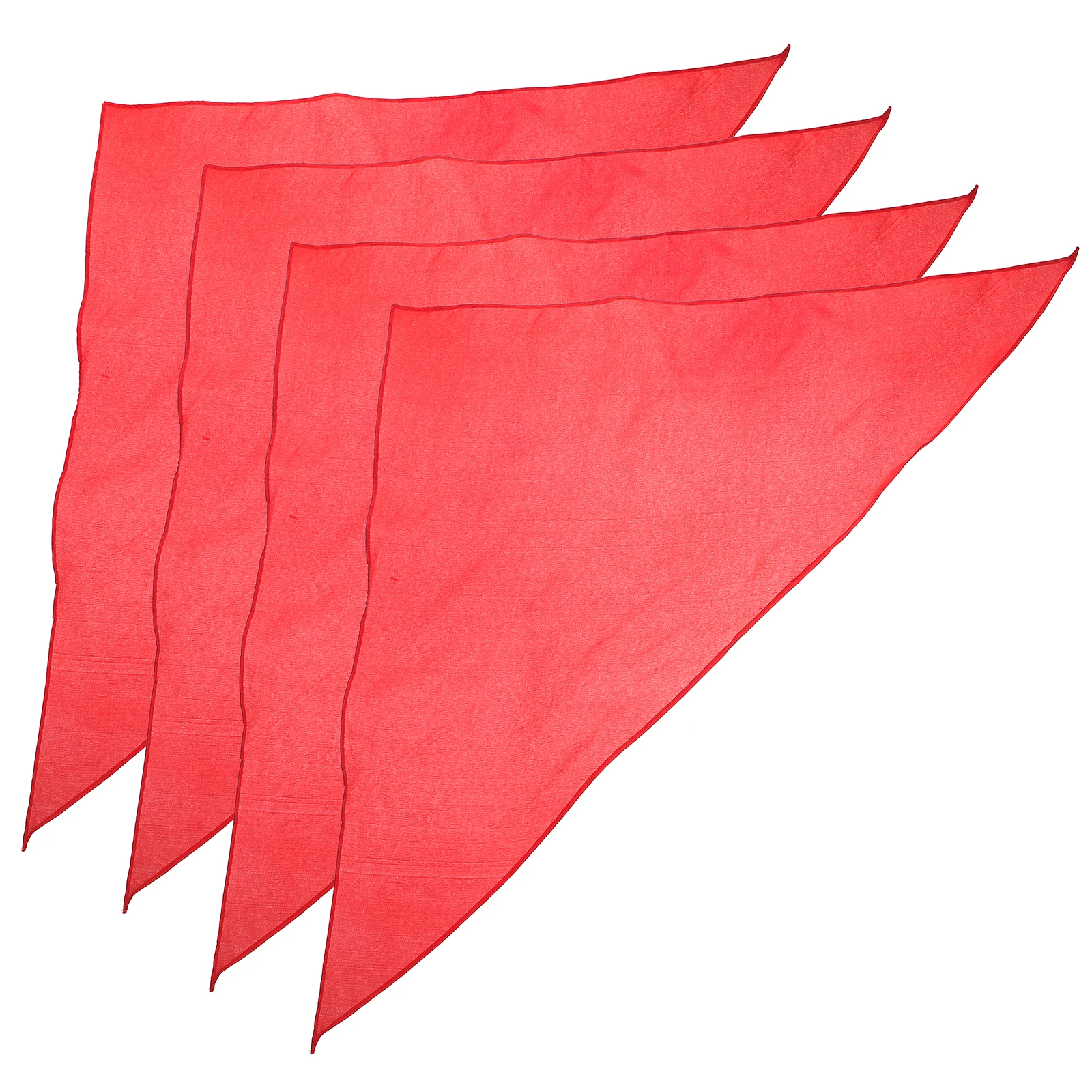 

4pcs Dog Headscarf Neck Fence Bandana Pet Collar Scarves for Large Dogs Polyester Camping Washable Comfortable Triangle Photo