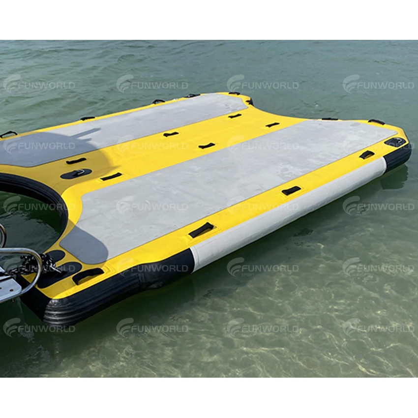 

Colorful Lifeguard Drop Stitch Fabric Behind Jet Ski Inflatable Life Saving Board Rescue Sled