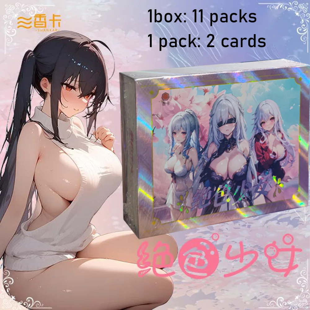 New Stunning Girl Collection Cards Goddess Story Waifu Sexy Anime Girl Swimsuit Bikini Feast Booster Box Children Game Toys Gift