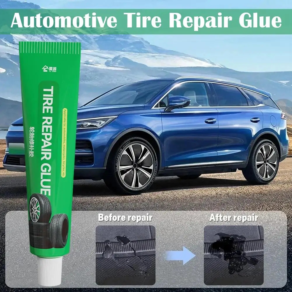 High-Strength Tire Repair Glue Professional Rubber Adhesive for Quick Puncture Scratch Fix