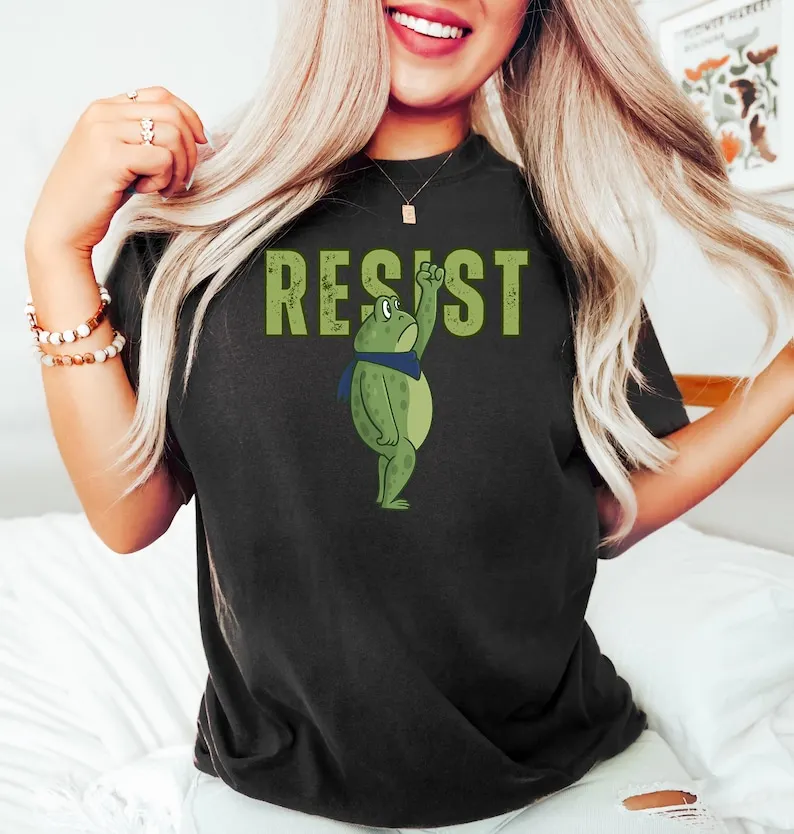 Portland Frog Protest Resist Shirt Porland Frog , Rage Against The Machine T-Shirt