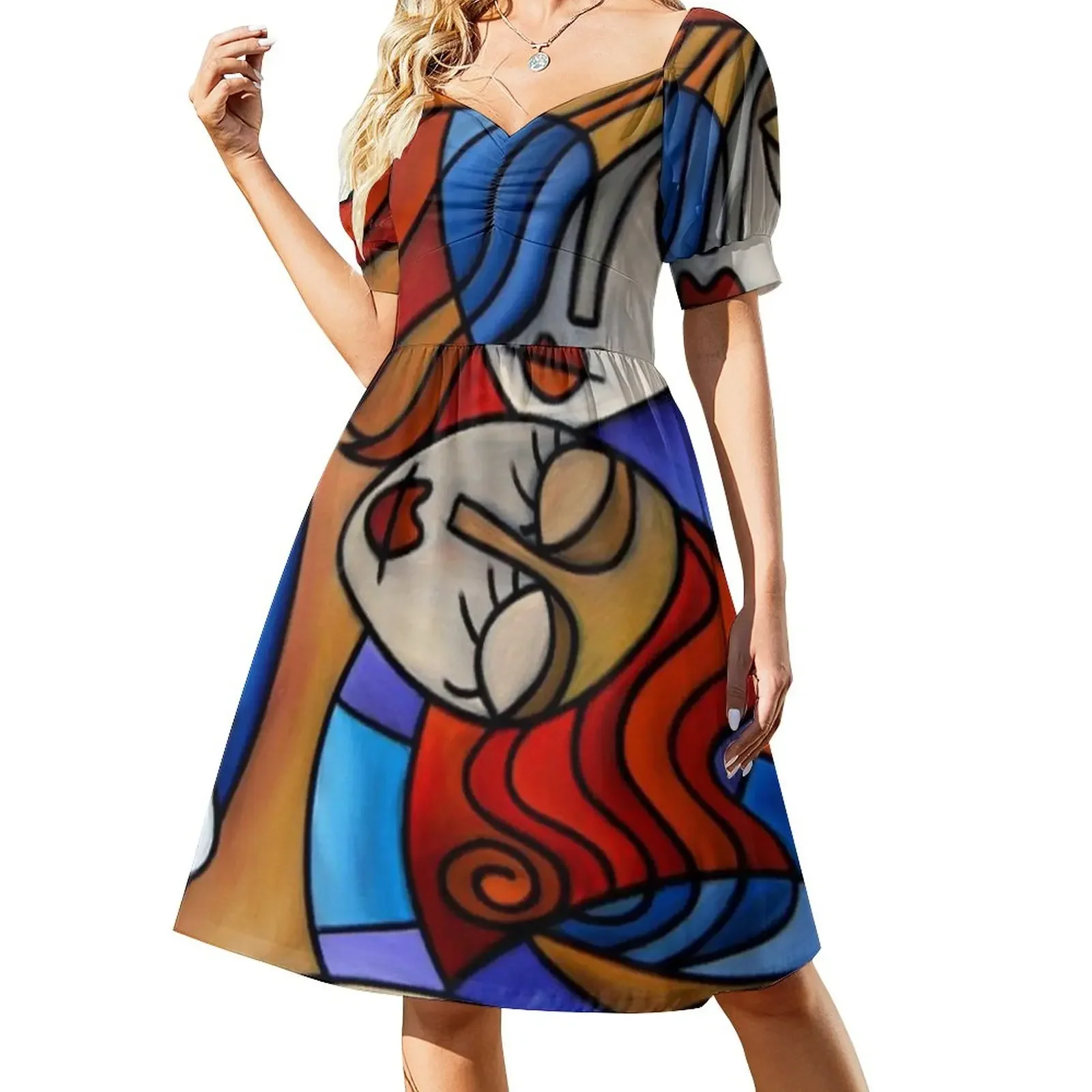 

Dali Short-Sleeved Dress sexy short dresses daring dress women summer 2025 sexy dress for women beach