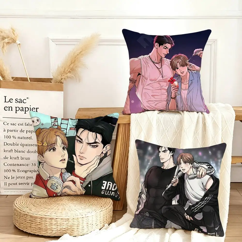 

Comics J-Joo Jaekyung Various Sizes Square Pillow Case For Car Home Bedchamber Decor