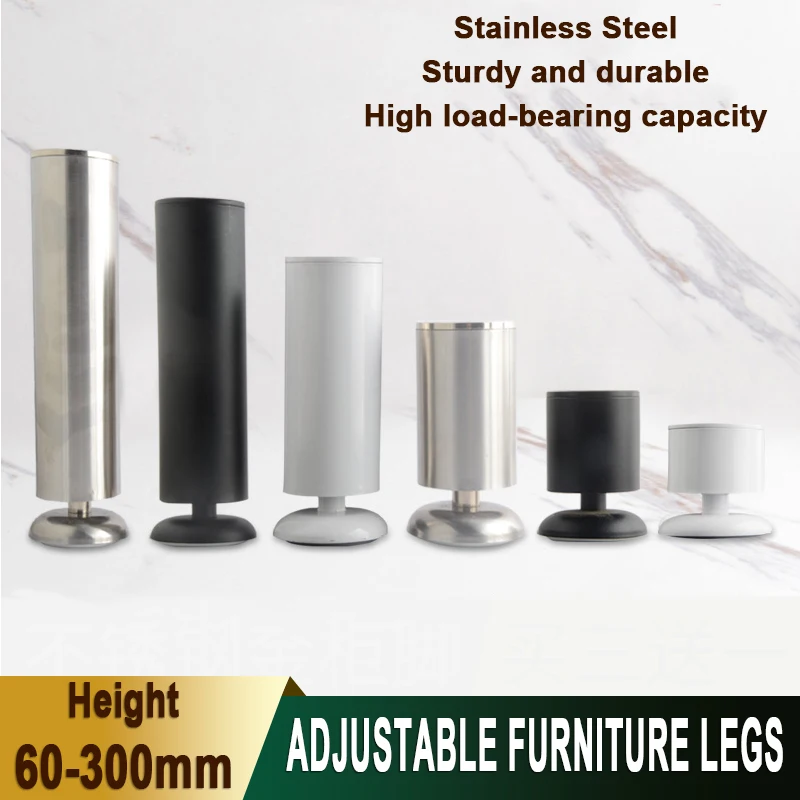 

Сверхмощные регулируемые мебельные ножки из нержавеющей стали для дивана, шкафа, стола, кровати, 60-300 мм, регулируемые по высоте опорные подушечки для ножек