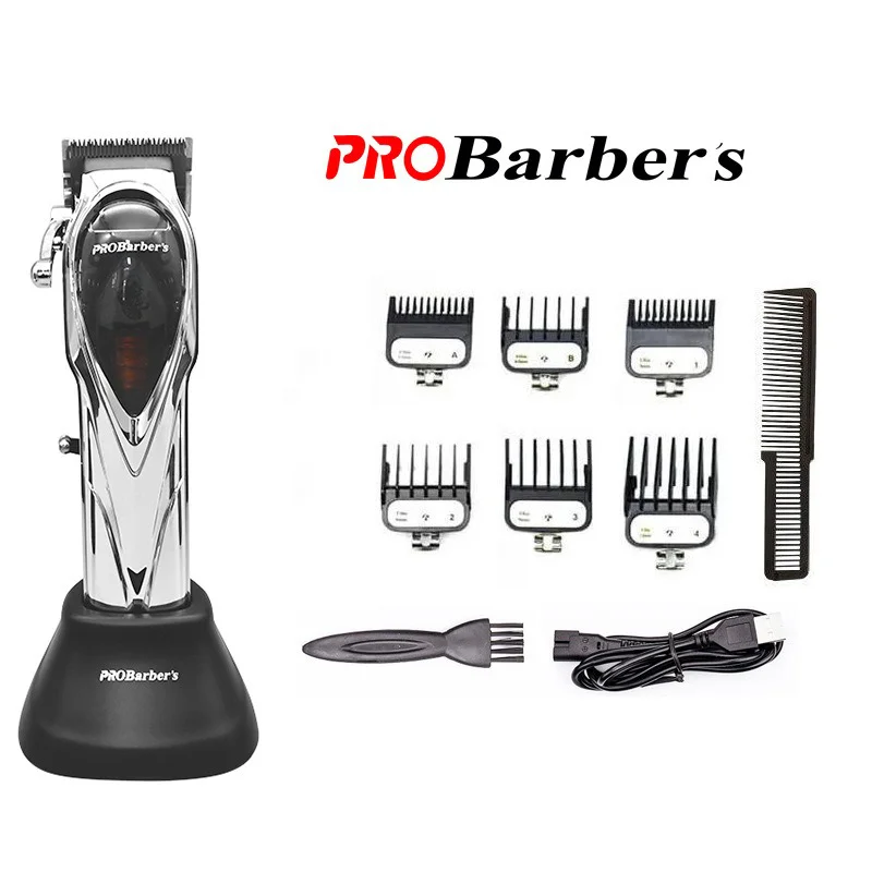 Probarber's New Premium Professional Hair Salon 10000RPM Powerful Cordless Rechargeable Hair Clipper Trimmer 10W Brushless Motor