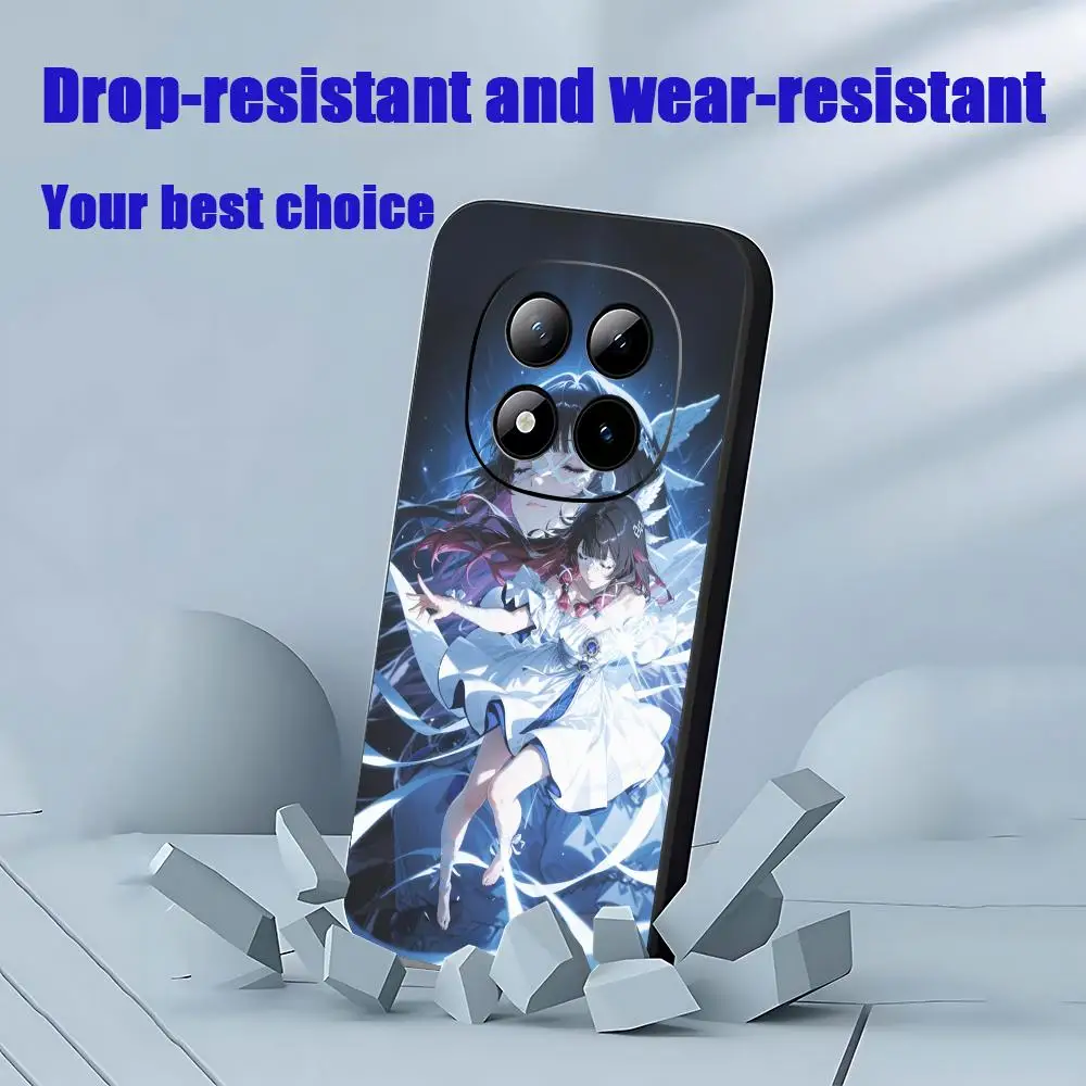 columbina Genshin Game Phone Case For Xiaomi Redmi Note 17 15 14 13 12 11 Pro Plus S 5G 14C A3 Soft Black Phone Cover