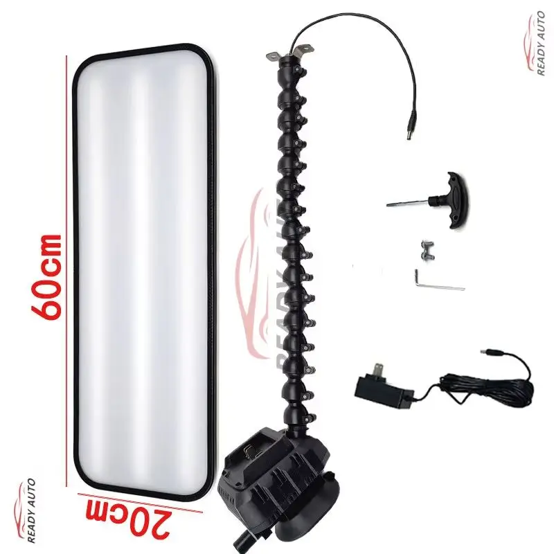 60x20cm PDR Lamp Car Depression Repair Tool 4 Striped Board LED Inspection Light Suction Cup/Battery Pdr Tools Pdr Light
