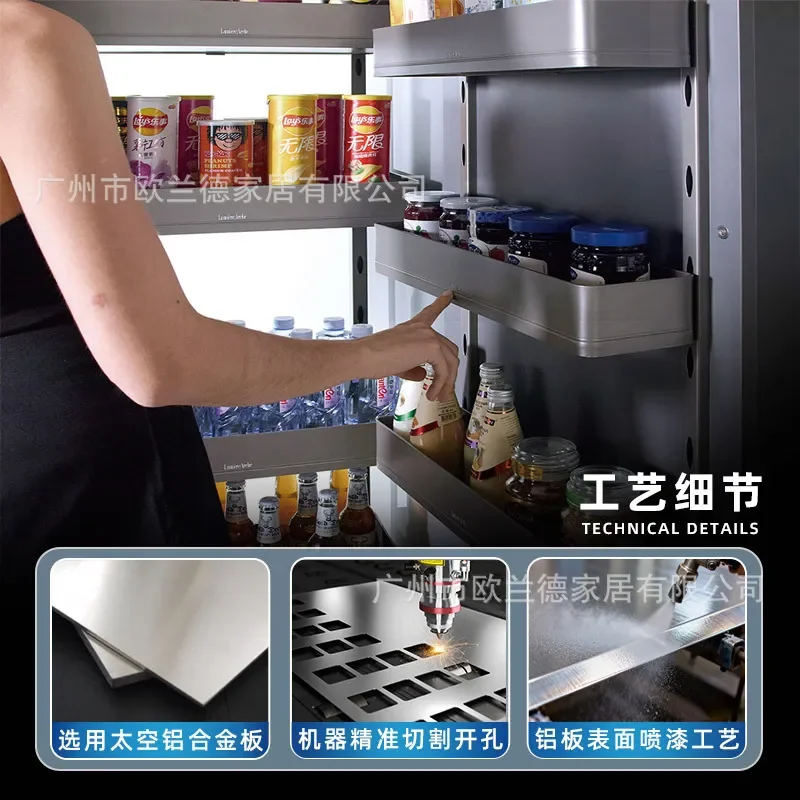 for High Cabinet Pull Basket Space Saving Aluminum Rack Linkage System for Deep Kitchen Storage Solutions Premium Quality