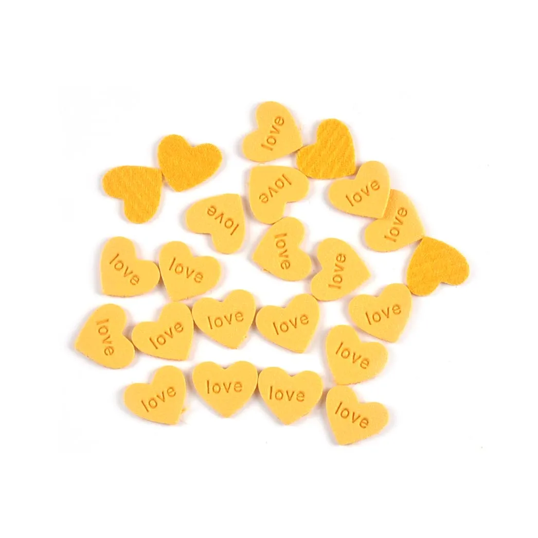 50pcs 14.5x13mm Mluticolor Heart Shaped Embossed Labels For Clothes Sewing Accessories DIY Crafts Kid Bag Garment Washable Tags